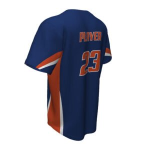 Alternative view of Baseball Full Button Jersey